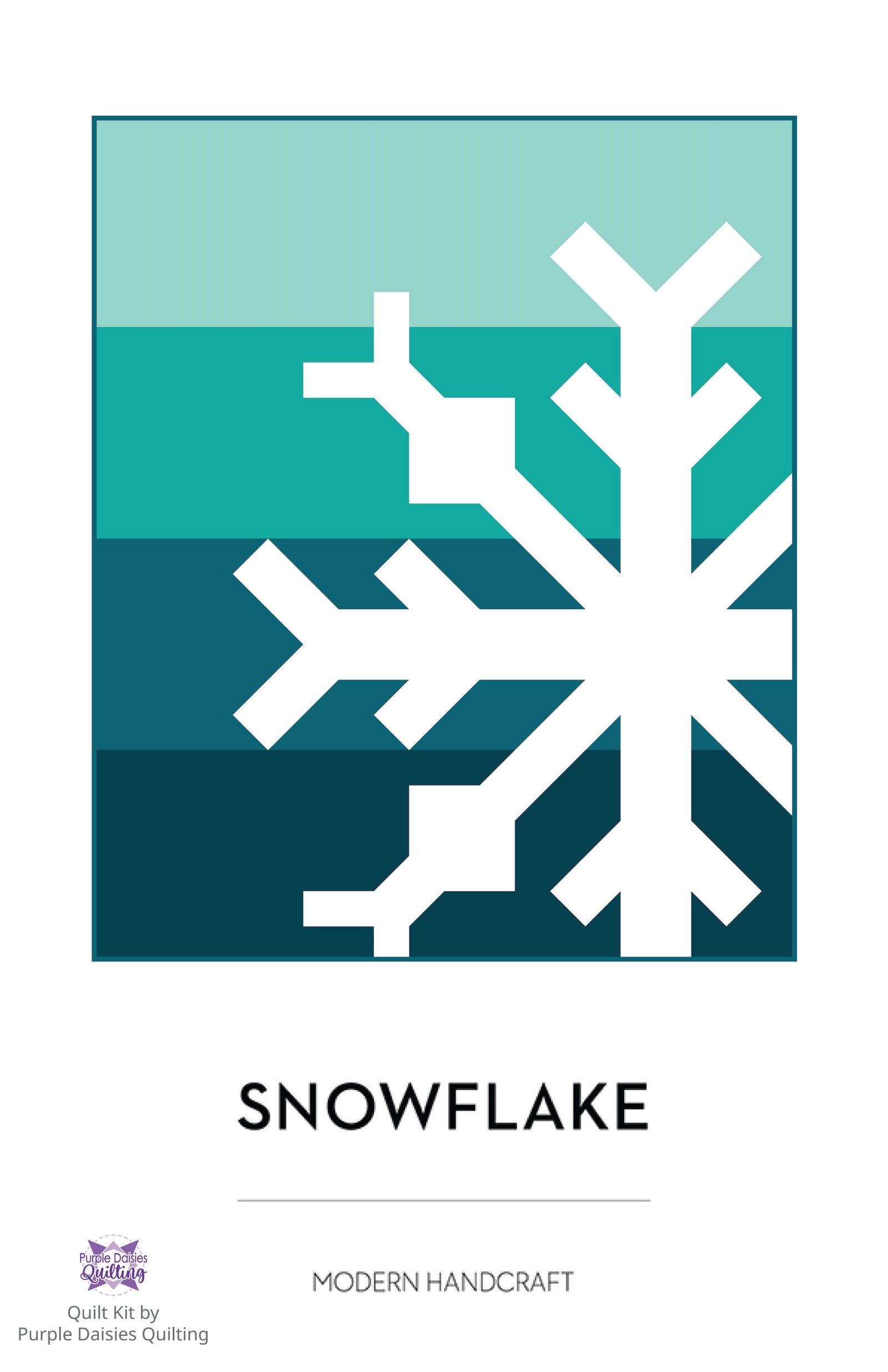 Snowflake Quilt Pattern by Modern Handcraft quilt kit