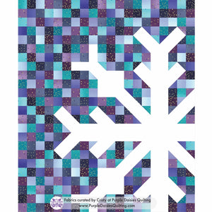 Snowflake by Modern handcraft • Blue Ombre Quilt Kit