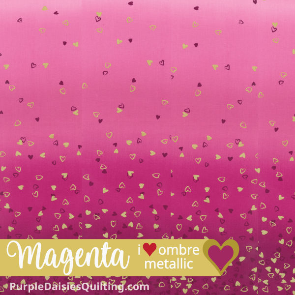 Magenta • I Heart Ombre • Half Yard - 10875-201M {PREORDER}