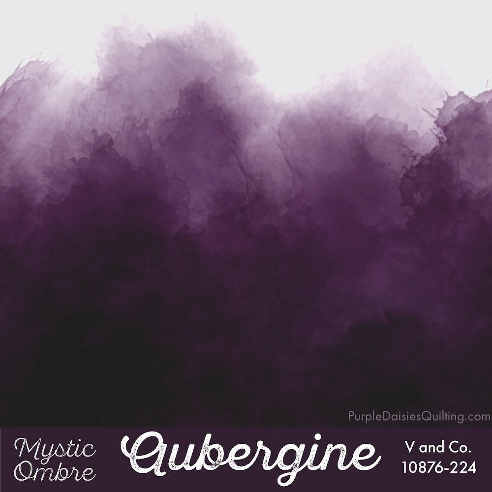 Aubergine Mystic Ombre fabric by V and Co. from Moda 10876-224
