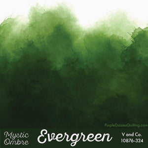 Evergreen Mystic Ombre fabric by V and Co. from Moda 10876-324