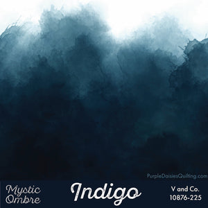 Indigo Mystic Ombre fabric by V and Co. from Moda 10876-225
