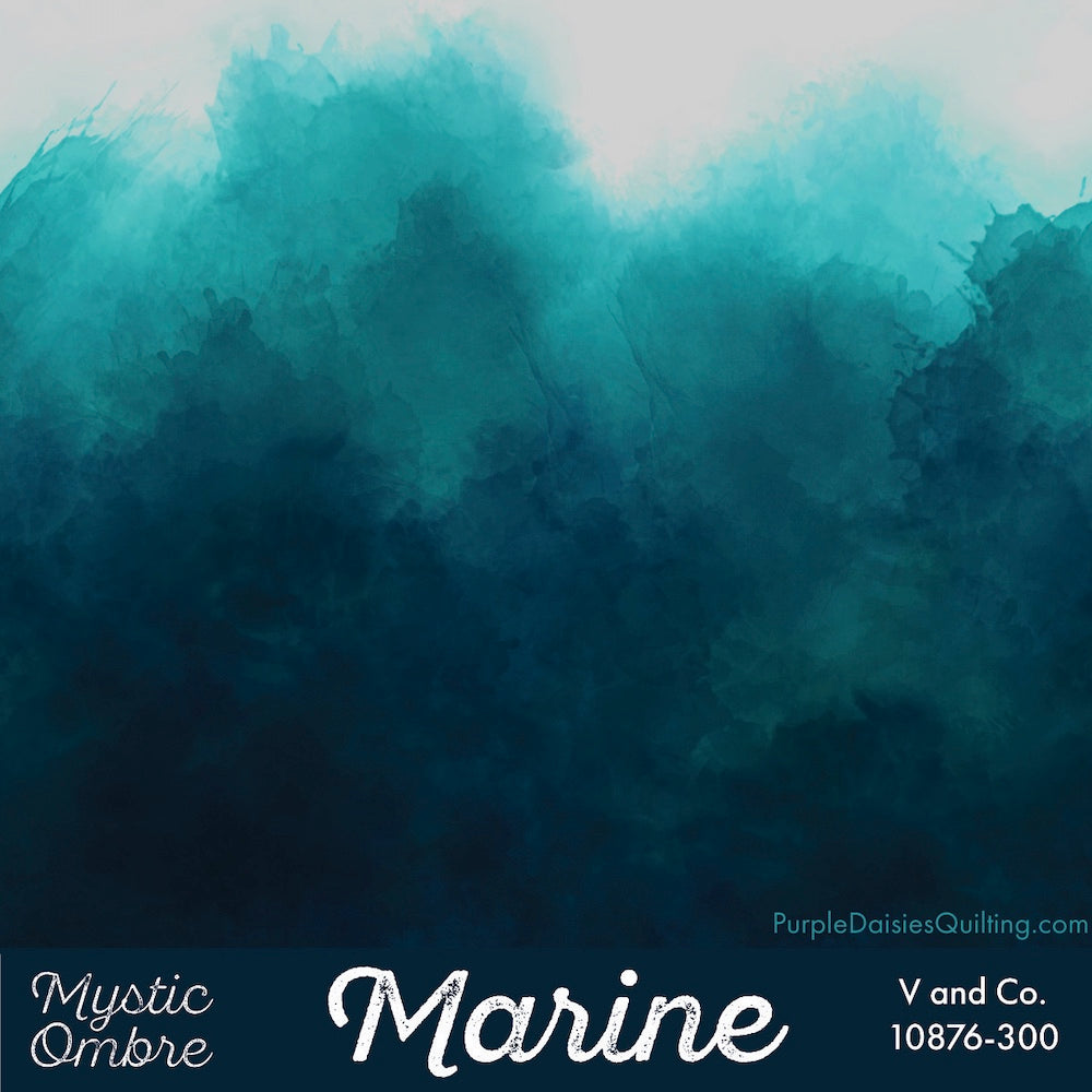 Marine Mystic Ombre fabric by V and Co. from Moda 10876-300