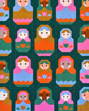 Nesting Dolls quilt pattern by Pen + Paper Patterns