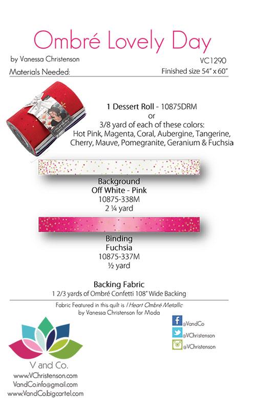 Ombre Lovely Day by V & Co. + Quilt Kit
