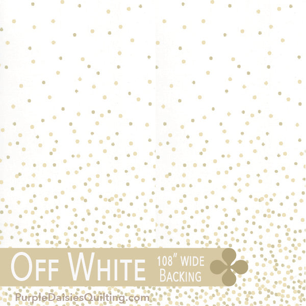 Off White - 108" wide Ombre Confetti - Half Yard - 11176-332