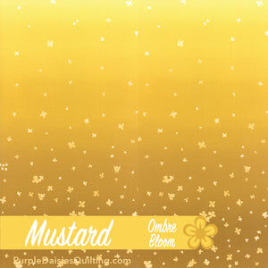 Mustard - Ombre Bloom - Half Yard - 10870-213
