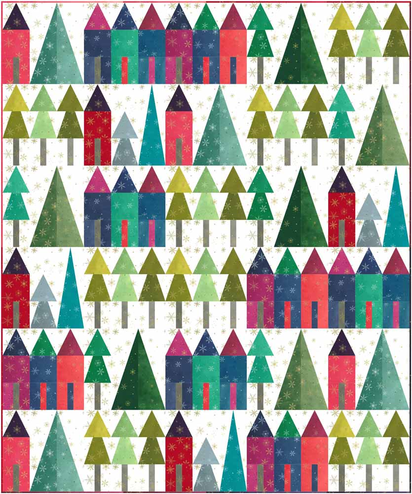 Ombre Christmas Village by V & Co. • Quilt Kit