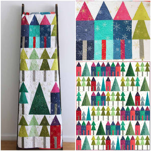 Ombre Christmas Village by V & Co.