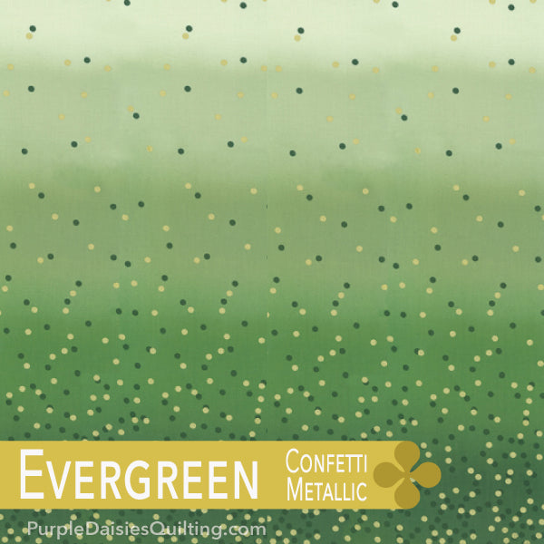 Evergreen - Ombre Confetti - Half Yard - 10807-324