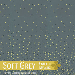 Soft Grey - Ombre Confetti - Half Yard - 10807-328