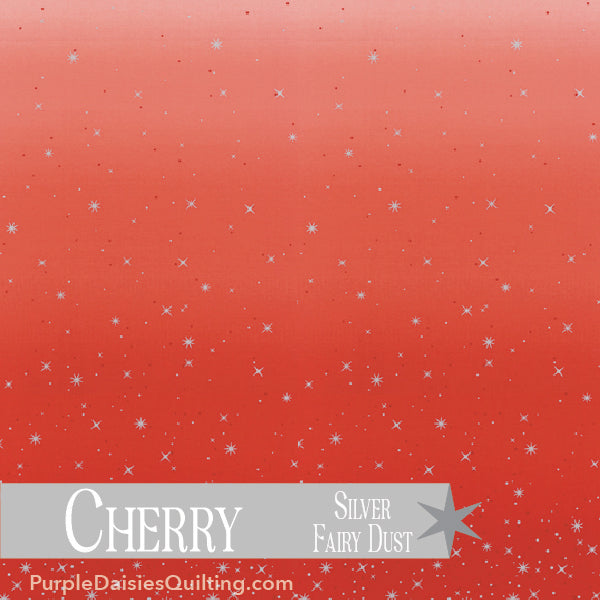 Cherry - Ombre Fairy Dust - Half Yard - 10871-314