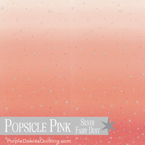 Popsicle Pink - Ombre Fairy Dust - Half Yard - 10871-226