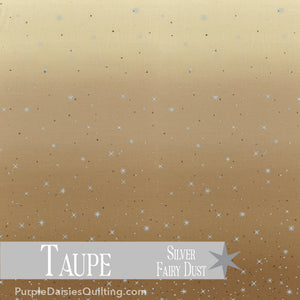 Taupe - Ombre Fairy Dust - Half Yard - 10871-201
