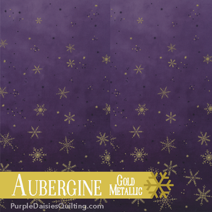 Aubergine - Ombre Flurries - Half Yard - 10874-224MG