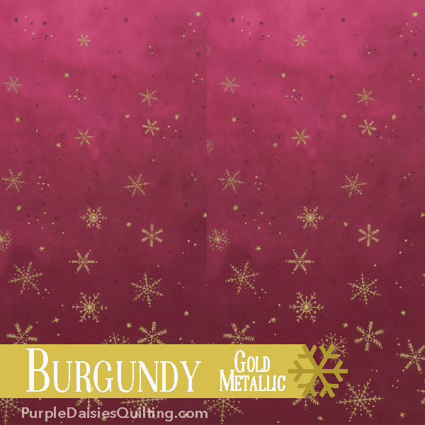Burgundy - Ombre Flurries - Half Yard - 10874-317MG
