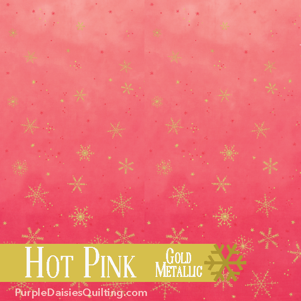 Hot Pink - Ombre Flurries - Half Yard - 10874-14MG