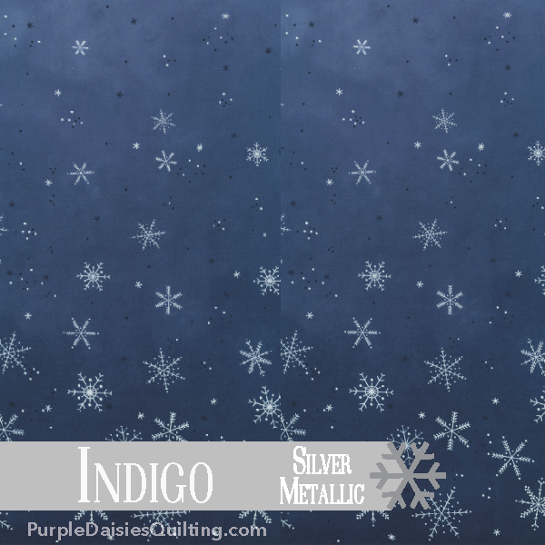 Indigo - Ombre Flurries - Half Yard - 10874-225MS