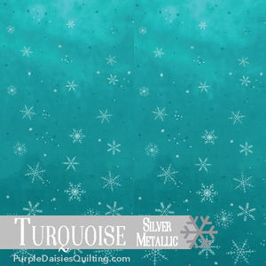 Turquoise - Ombre Flurries - Half Yard - 10874-209MS