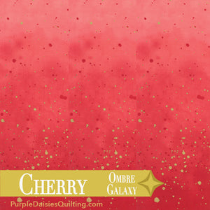 Cherry - Ombre Galaxy - Half Yard - 10873-314