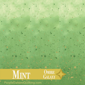 Mint - Ombre Galaxy - Half Yard - 10873-210