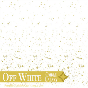 Off White - Ombre Galaxy - Half Yard - 10873-332