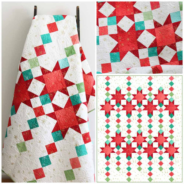 Shoot for the cheapest Stars Quilt Kit, fabric by Ampersand Design Studio for Paintbrush Studio Fabrics