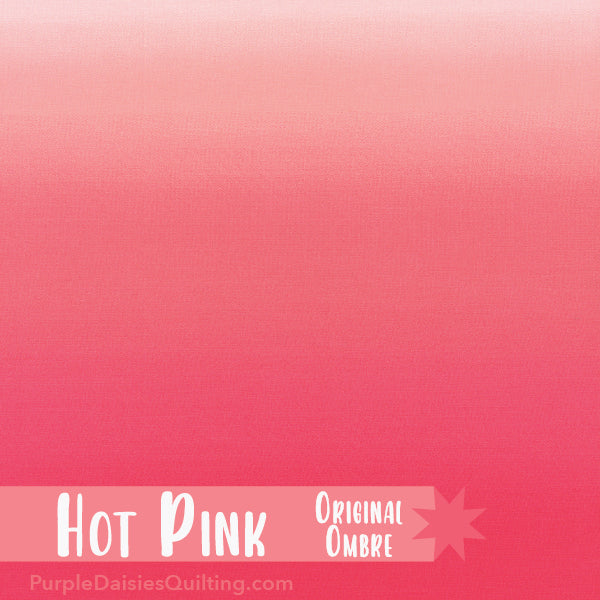 Hot Pink - V & Co. Ombre - Half Yard - 10800-14