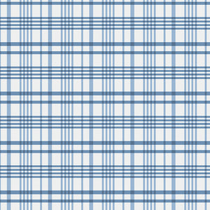 Happy Plaid Periwinkle by Maureen Cracknell from Art Gallery Fabrics