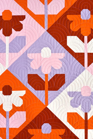 Growing Quilt by Pen+ Paper Patterns quilting close up