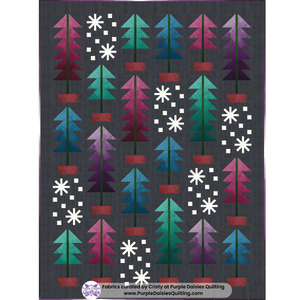 All Spruced Up quilt pattern by Pen + Paper Patterns quilt kit with Mystic Ombre fabrics by V and Co. for Moda