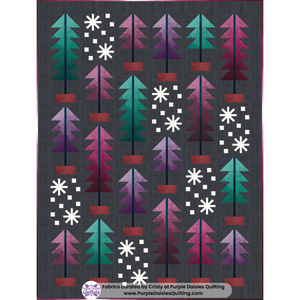All Spruced Up quilt pattern by Pen + Paper Patterns quilt kit with Mystic Ombre fabrics by V and Co. for Moda