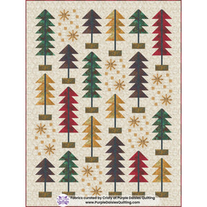 All Spruced Up quilt pattern by Pen + Paper Patterns quilt kit with Tranquil Patina fabrics by Debbie addy for Moda