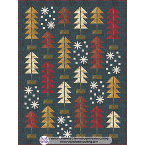 All Spruced Up quilt pattern by Pen + Paper Patterns quilt kit with Tranquil Patina fabrics by Debbie addy for Moda