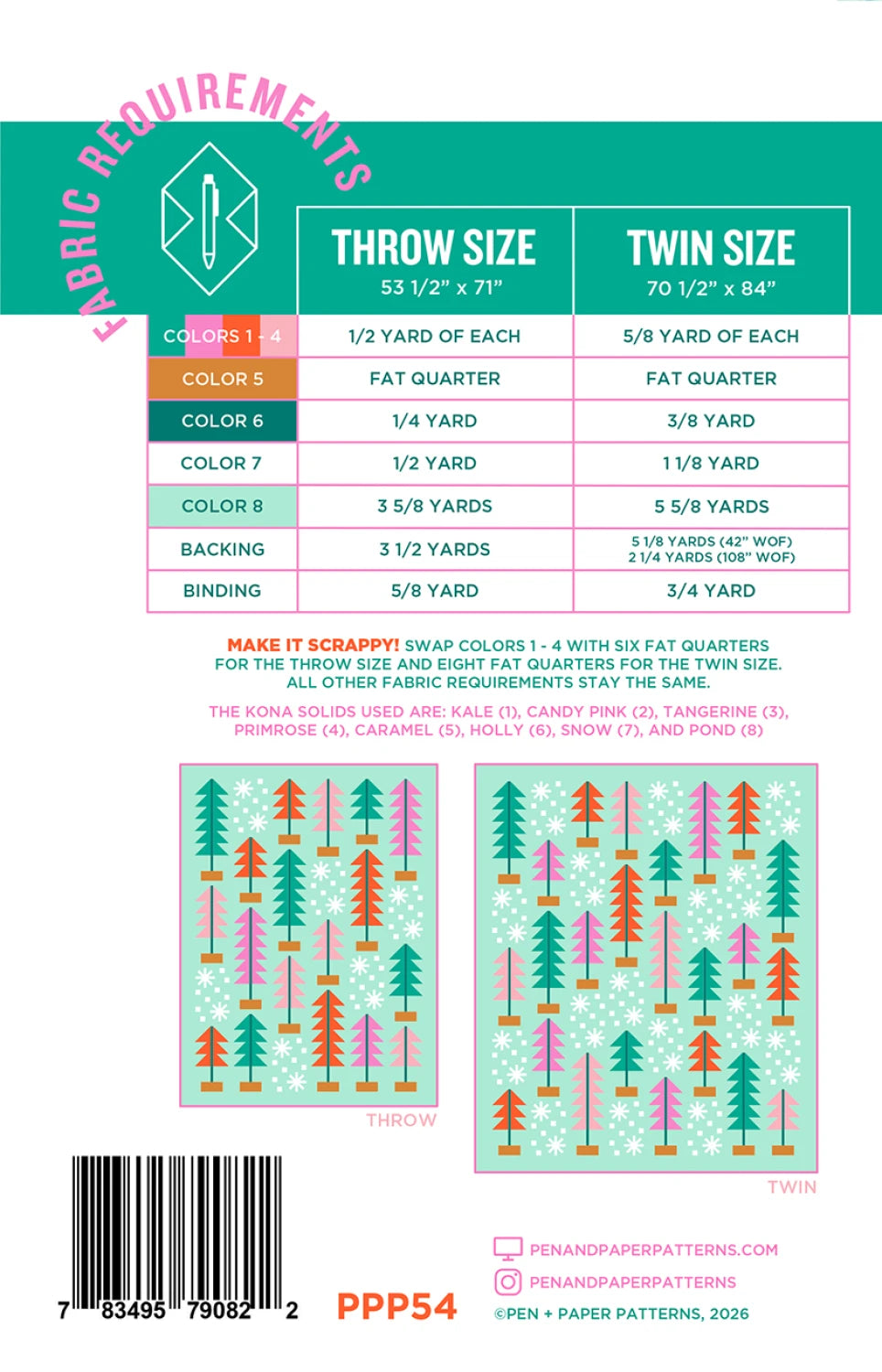 All Spruced Up quilt pattern by Pen + Paper Patterns