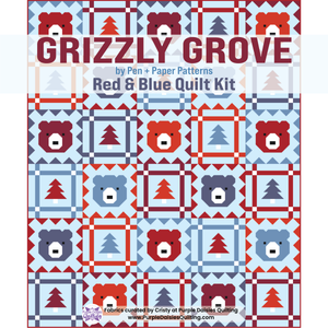 Grizzly Grove by Pen + Paper Patterns quilt kit by Purple Daisies Quilting