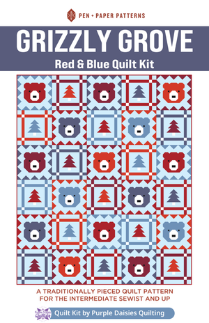 Grizzly Grove by Pen + Paper Patterns quilt kit by Purple Daisies Quilting