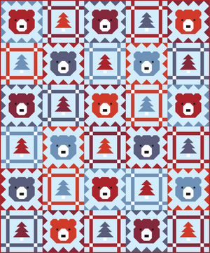 Grizzly Grove by Pen + Paper Patterns quilt kit by Purple Daisies Quilting