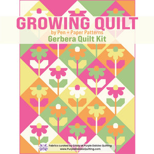Growing Quilt by Pen + Paper Patterns quilt kit by Purple Daisies Quilting
