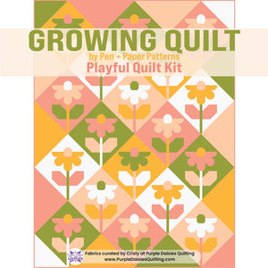Growing Quilt by Pen + Paper Patterns quilt kit by Purple Daisies Quilting
