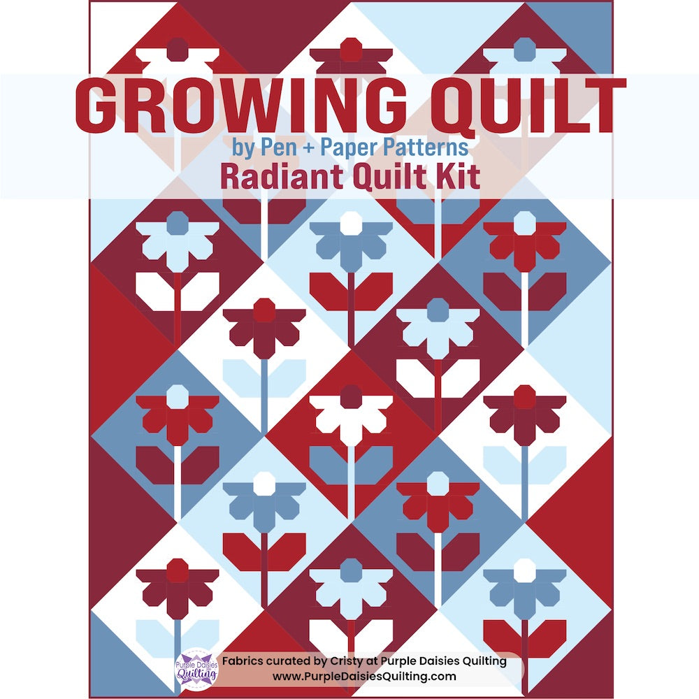Growing Quilt by Pen + Paper Patterns quilt kit by Purple Daisies Quilting