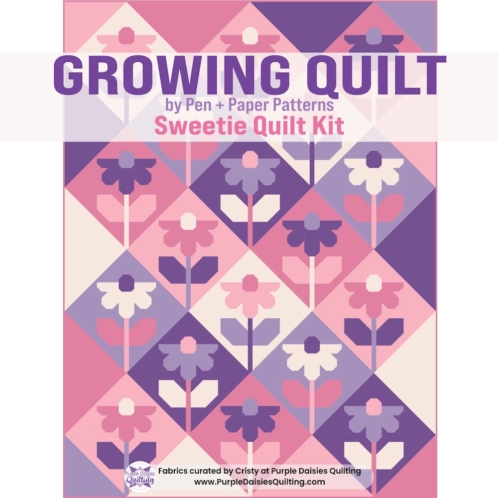 Growing Quilt by Pen + Paper Patterns quilt kit by Purple Daisies Quilting