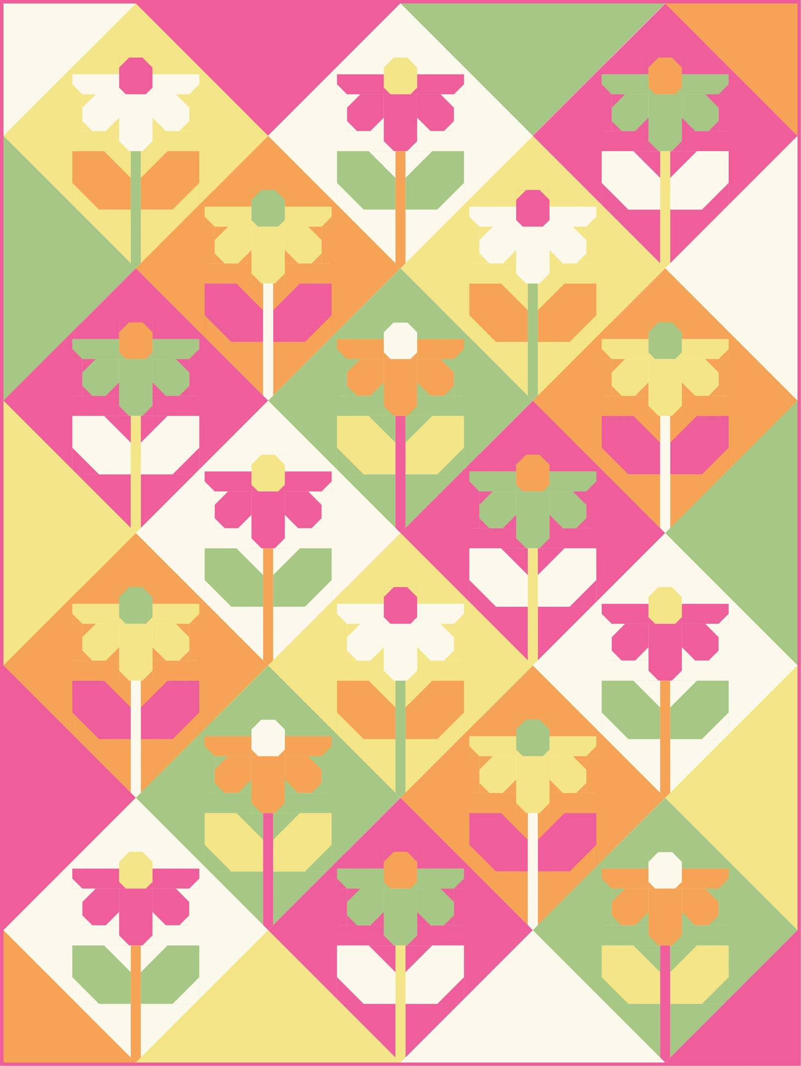 Growing Quilt • Gerbera Quilt Kit • by Pen + Paper Patterns