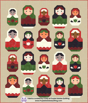 Nesting Dolls • Babushka Quilt Kit • by Pen + Paper Patterns