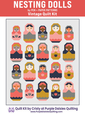 Nesting Dolls • Vintage Quilt Kit • by Pen + Paper Patterns