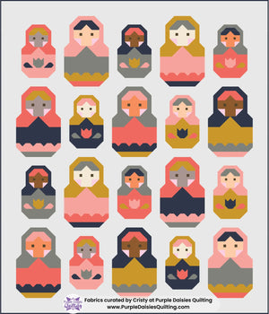 Nesting Dolls • Vintage Quilt Kit • by Pen + Paper Patterns