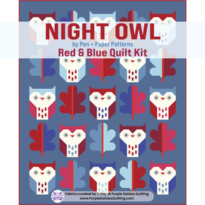 Night Owl by Pen + Paper Patterns quilt kit by Purple Daisies Quilting