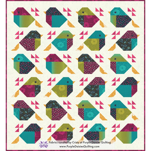 Sparrows Quilt by Pen + Paper Patterns with Color Crush fabrics by V and Co.