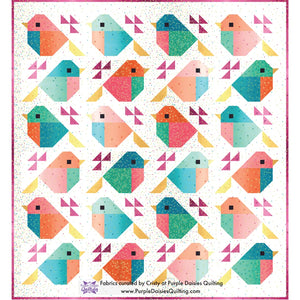 Sparrows Quilt by Pen + Paper Patterns with V and Co. Ombre quilt kit fabric