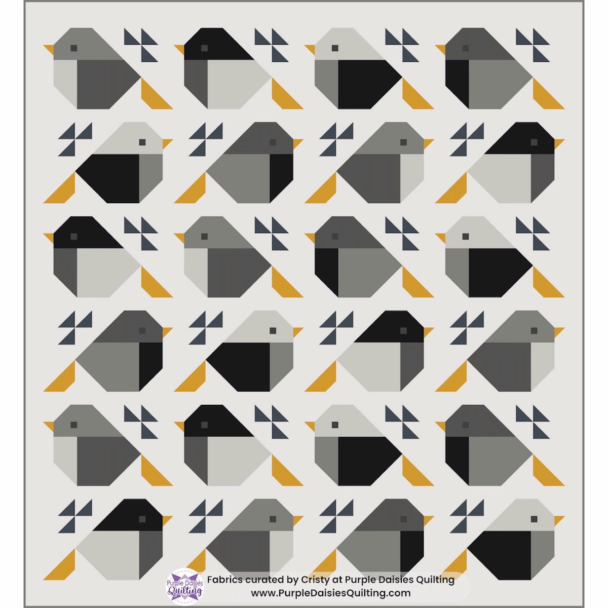 Sparrows Quilt by Pen + Paper Patterns quilt kit fabric bundle